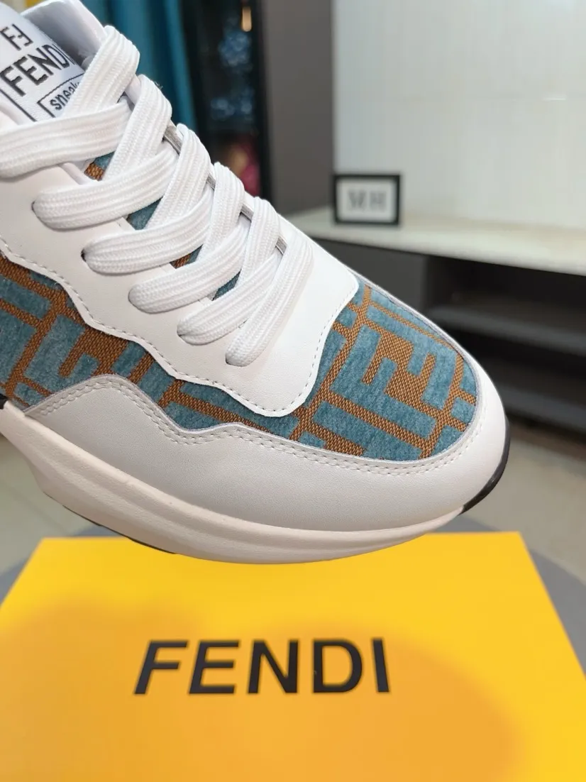 Factory price 458🌹🌹[fendi] Fendi classic and comfortable men, this complex sneaker is made of soft calfskin➕genuine leather lining➕original ultra-light rubber material rough outsole. This unique light and thin style is suitable for the casual and exquisite sensibility of this season. It is comfortable and natural on the feet. It is an everyday style for casual travel in autumn and winter! 38/44